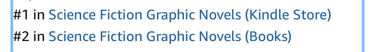 Star Trek Voyager Homecoming issue 2 is #1 in Science Fiction Graphic Novels on the Kindle Store, and #2 in Science Fiction Graphic Novels (Books)