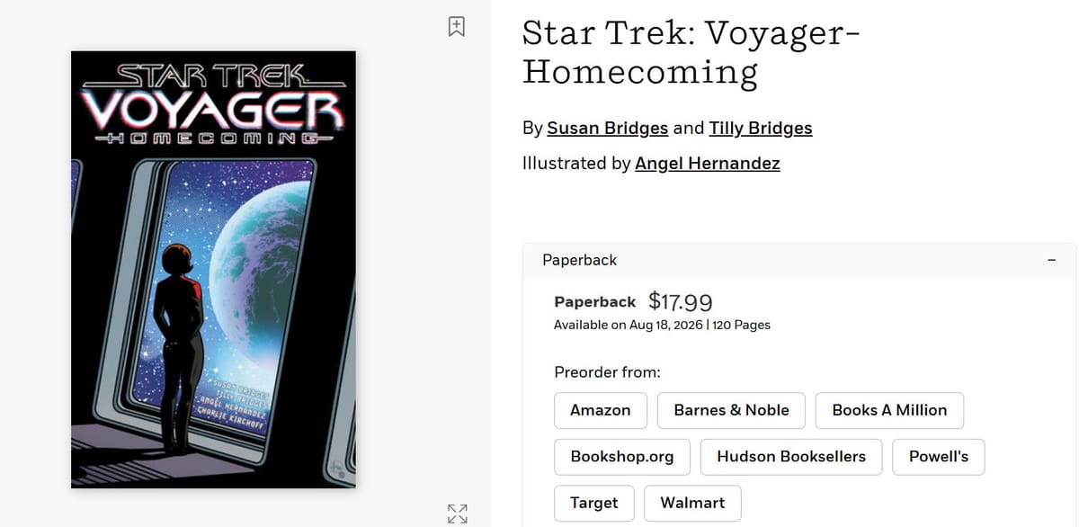 Star Trek Voyager homecoming trade paperback preorder